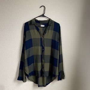 Blue & green flannel